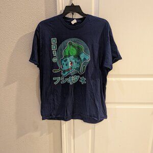 Bulbasaur Pokemon Blue short sleeve tshirt XXL